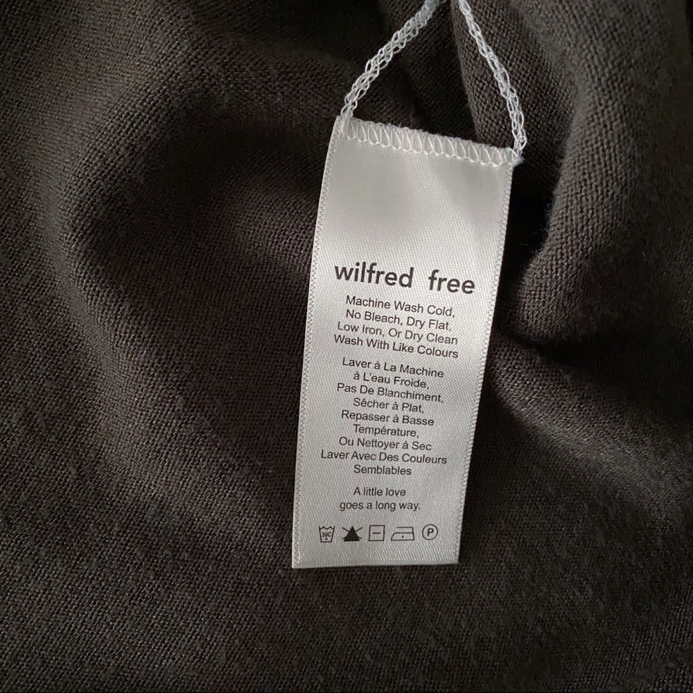 Aritzia Wilfred’s tunic Long Sleeve Knit Dress W/Pockets shirtdress shirt dress - Picture 6 of 9